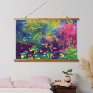Tapisserie Suspendue Fleurs dans le champ psychédélique