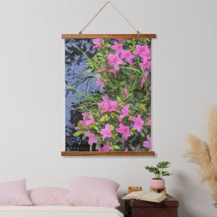Tapisserie Suspendue Fleurs d'Azalée Rose