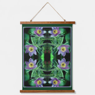 Tapisserie Suspendue Fleurs de printemps pasque violet Abstraites