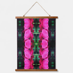 Tapisserie Suspendue Fleurs De Roses Rouges Et Arroses Abstraites