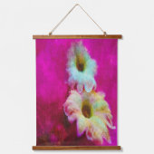 Tapisserie Suspendue Fleurs en rose (Recto)