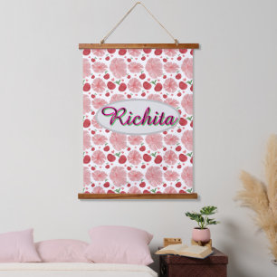 Tapisserie Suspendue Fleurs personnalisées et aquarelles florales
