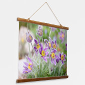 Tapisserie Suspendue Fleurs violettes au soleil (Angulaire)