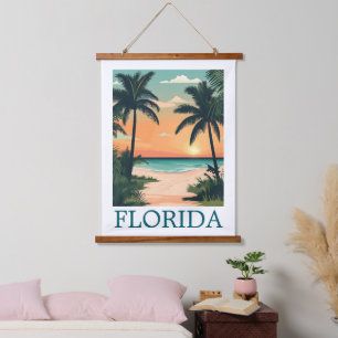 Tapisserie Suspendue Floride Sunshine State – Paradis de la plage tropi