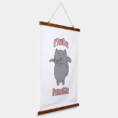 Tapisserie Suspendue Flute Fanatic Gray Cat Pink (Angulaire)