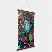 Tapisserie Suspendue Flying Through Space: A Maximalist Abstract  (Angulaire)