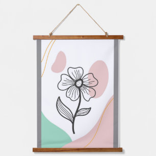 Tapisserie Suspendue Foliage avec forme abstraite