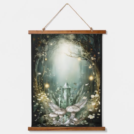 Tapisserie Suspendue Forêt de cristal enchantée (Recto)