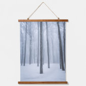 Tapisserie Suspendue Forêt d'hiver congelée (Recto)