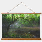 Tapisserie Suspendue Forêt enchantée et cascade (Devant)