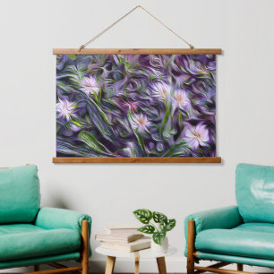 Tapisserie Suspendue Forêt florale Abstraite