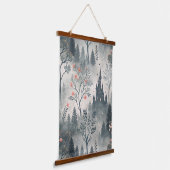 Tapisserie Suspendue Forêt humide enchantée avec Château foncé - Ethéal (Angulaire)