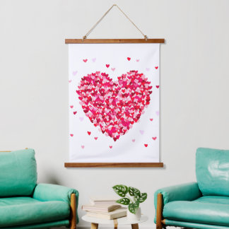 Tapisserie Suspendue Forme de coeur Valentines Jour Amour Cadeau