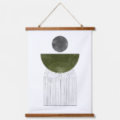 Tapisserie Suspendue Formes géométriques vert olive (Recto)