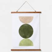 Tapisserie Suspendue Formes géométriques vert olive (Recto 2)