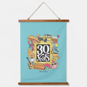 Tapisserie Suspendue FRIENDS™ Graphisme 30 ans