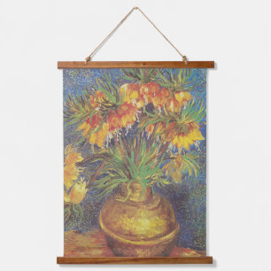 Tapisserie Suspendue Fritillements Van Gogh vintages dans un vase de cu