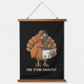 Tapisserie Suspendue Funny STEM Analyst Robot Turkey Thanksgiving Gift (Recto)