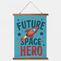 Future Space Hero Retro Rockship Design