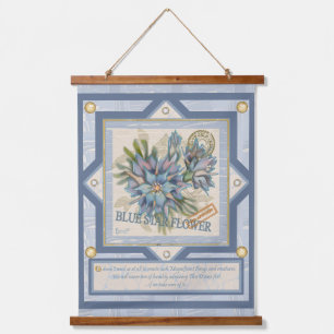 Tapisserie Suspendue G Bureau de création Fleur bleue