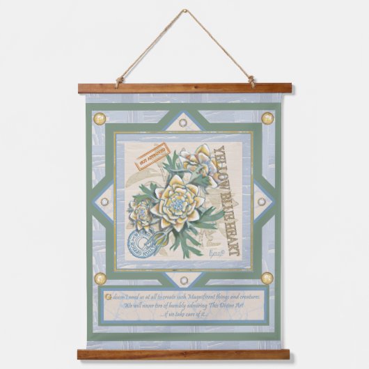 Tapisserie Suspendue G Bureau de la création Fleur jaune (Recto)