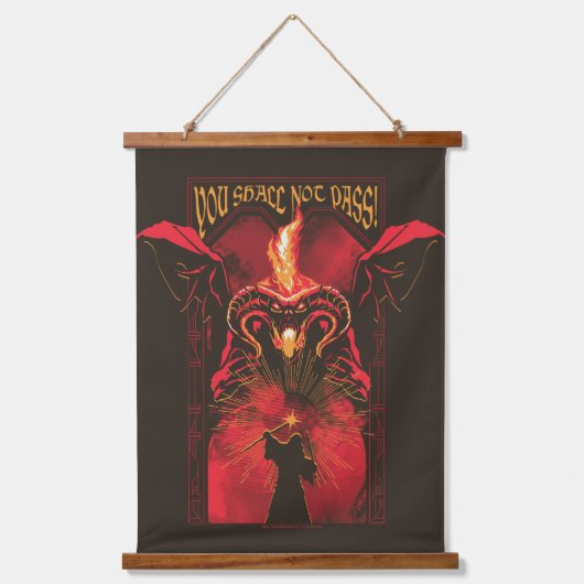 Tapisserie Suspendue GANDALF™ Vs Balrog "You Shall Not Pass" Graphic (Recto)