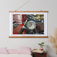 Garage moto rouge Motorbike