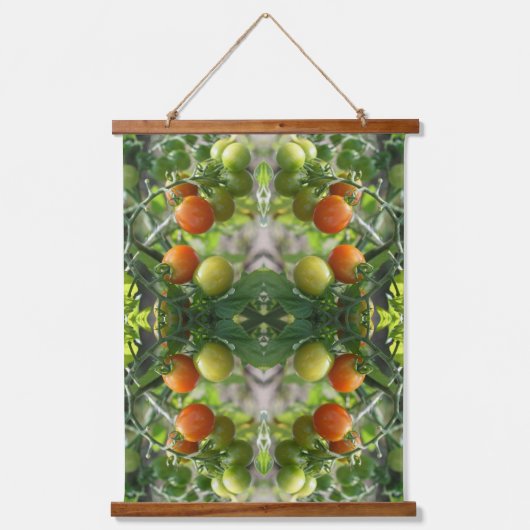 Tapisserie Suspendue Garden Cherry Tomatoes Abstract Nature (Recto)