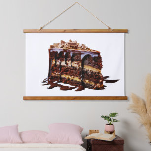 Tapisserie Suspendue Gâteau au chocolat multi-couches indulgent de Slip