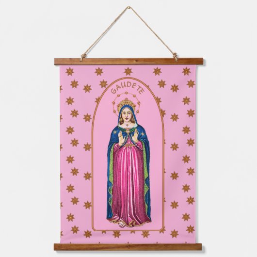 Tapisserie Suspendue Gaudete! (Rejoice!) with Standing BVM Advent (Recto)
