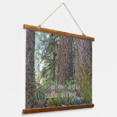 Tapisserie Suspendue Géant Conifer Forest et John Muir Nature Citation (Angulaire)