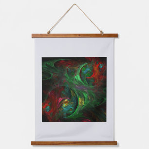 Tapisserie Suspendue Genesis Green Art Abstrait