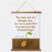Tapisserie Suspendue Germinating Seed Motivational Tapestry - ADD TEXT (Recto)