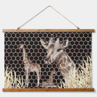 Girafes africains modernes aquarelle