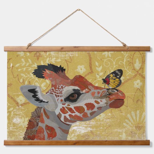 TAPISSERIE SUSPENDUE GIRAFFE & PAPILLON (Devant)