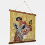 TAPISSERIE SUSPENDUE GIRAFFE & PAPILLON (Angulaire)
