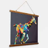 Tapisserie Suspendue Giraffe pop art (Angulaire)