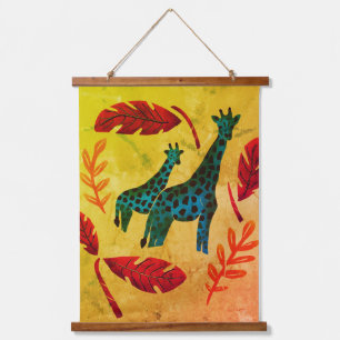 Tapisserie Suspendue Giraffes Journeying