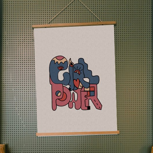 Tapisserie Suspendue Girl Power