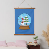 Globe de neige avec Snowman et Pine Tree