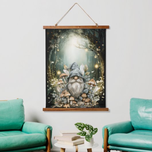 Tapisserie Suspendue Gnome forestière enchantée (Salon)