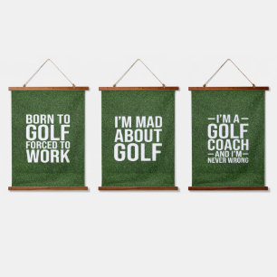 Tapisserie Suspendue Gol Funny Citations pour Golfer