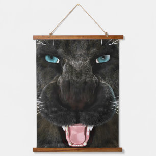 Tapisserie Suspendue Grand Chat Panther Noir
