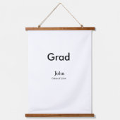 Tapisserie Suspendue grand garçon ajouter nom félicitations date année (Recto)