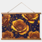 Tapisserie Suspendue Grande Collection Rose de luxe Gold tendance (Devant)