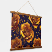 Tapisserie Suspendue Grande Collection Rose de luxe Gold tendance (Angulaire)