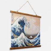 Tapisserie Suspendue Grande Vague, Hokusai, Ukiyo-e (Angulaire)