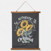 Tapisserie Suspendue Graphique des tournesols et papillons (Recto)