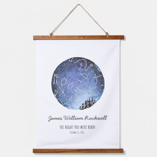 Tapisserie Suspendue Graphique James Star (Recto)