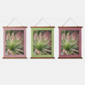 Tapisserie Suspendue Grass rose et vert de la nature photographique (Tripler)